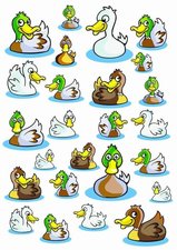 Fietsstickers eenden