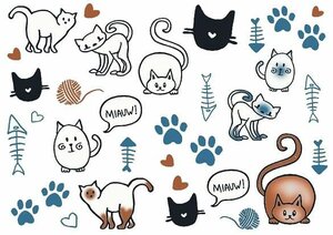 Fietsstickers kattenliefde