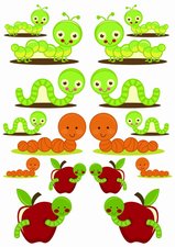 Fietsstickers rupsen