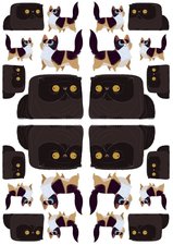 Fietsstickers dikke kater