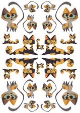 Fietsstickers poesjes