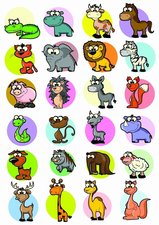 Fietsstickers verschillende dieren