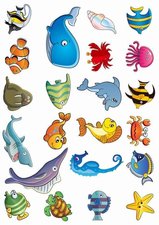 Fietsstickers zeedieren