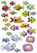 Fietsstickers vissen